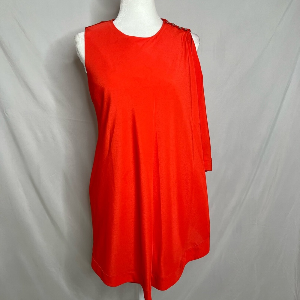 Ted Baker Bolty side draped dress, orange, size 2 equal to US 6.
